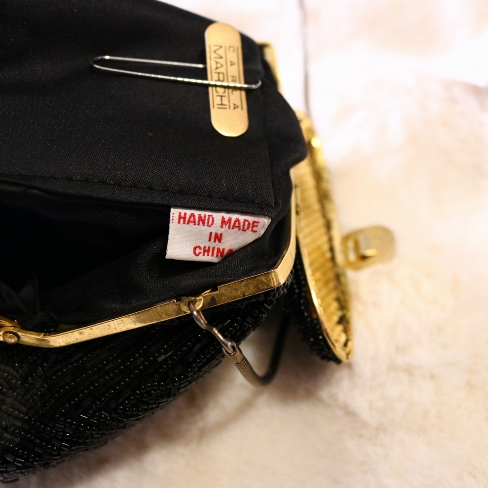 FREE SHIPPING Elegant Carla Marchi La Regale Evening Bag, 1960 'S Vintage - Picture 5 of 6